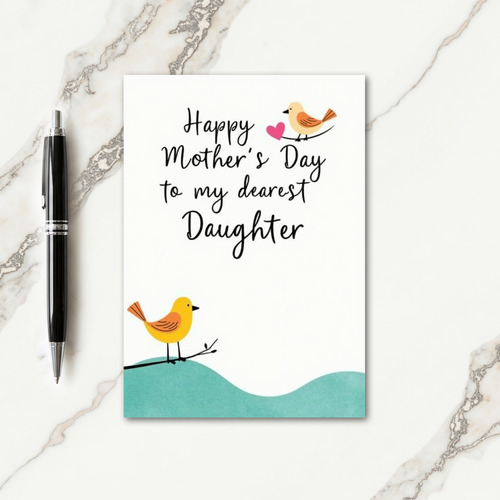 Dearest Daughter Day Wishes Card
