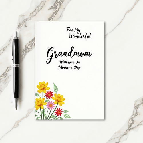 Dearest Mothers Day Floral Card