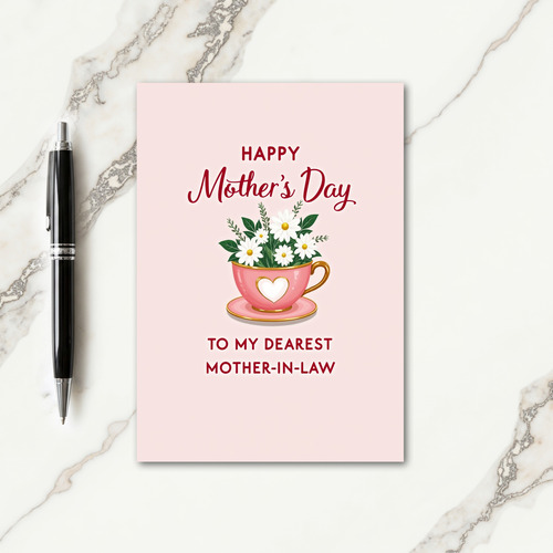 Dearest Mothers Day Heart Card