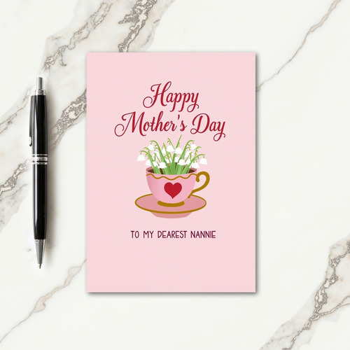 Dearest Nannie Mothers Day Card