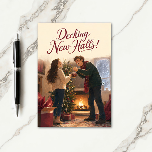 Decking New Halls Christmas Card