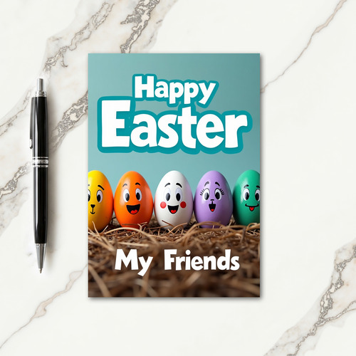 Decorated Eggs Easter Card