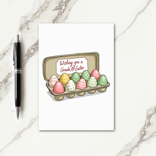 Decorated Eggs Springtime Card