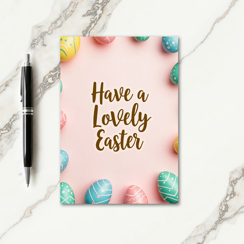 Decorated Ovals Pattern Card