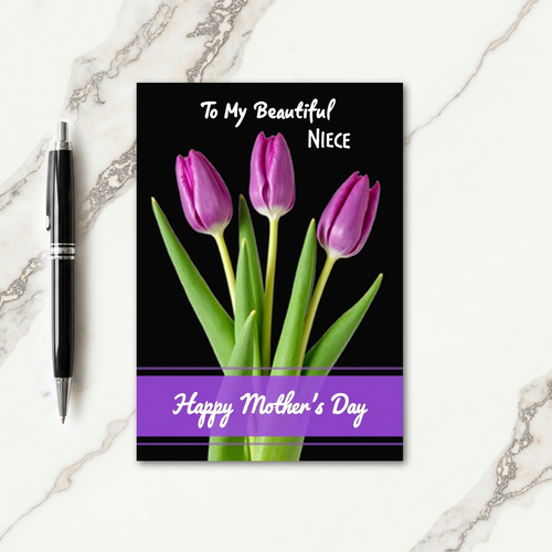 Deep Magenta Bloom Mothers Day Card