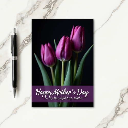 Deep Plum Mothers Day Card