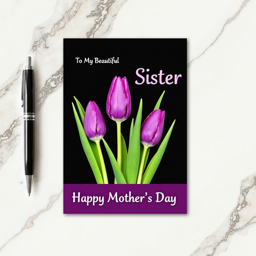 Deep Purple Mothers Day Card