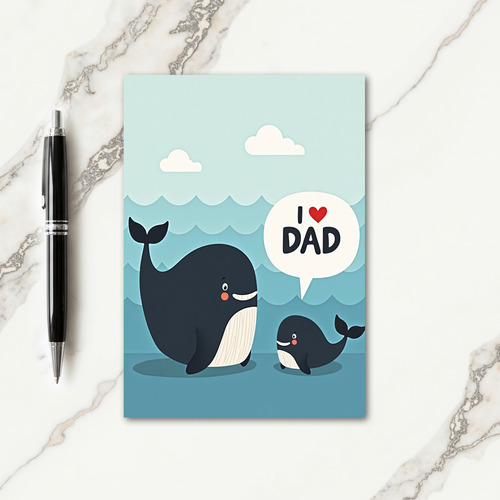 Deep Sea Fathers Day Love Card