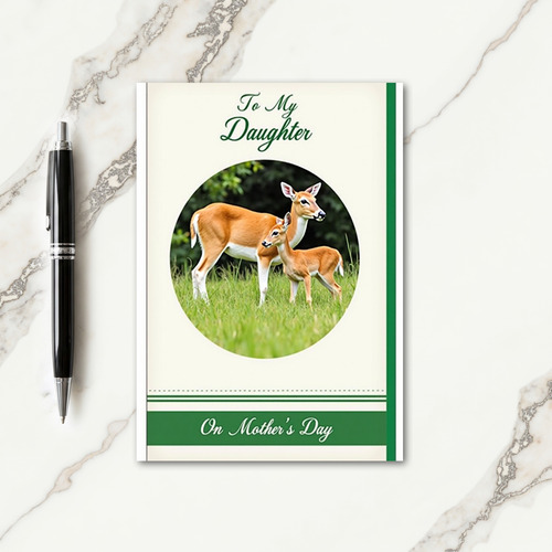 Deer Family Mothers Day Card