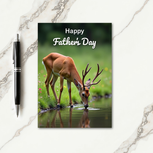 Deer Fathers Day Moment Card
