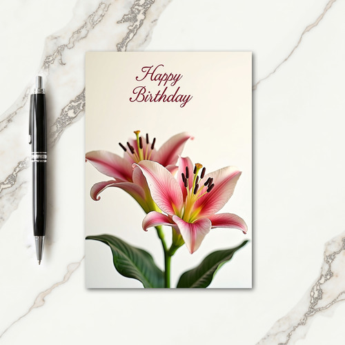 Delicate Bloom Birthday Card