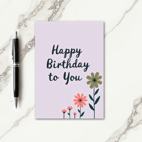 Delicate Charm Birthday Card