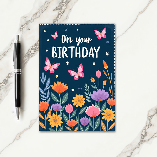 Delicate Winged Birthday Card