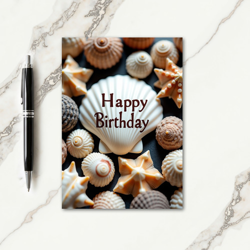 Delicious Shells Birthday Card