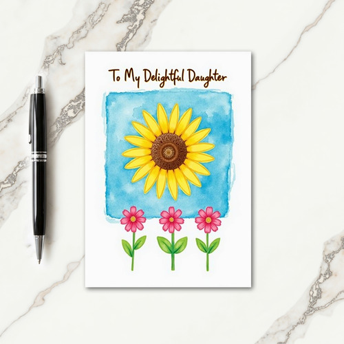 Delightful Daughter Floral Card