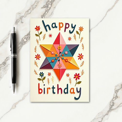 Delightful Star Birthday Card
