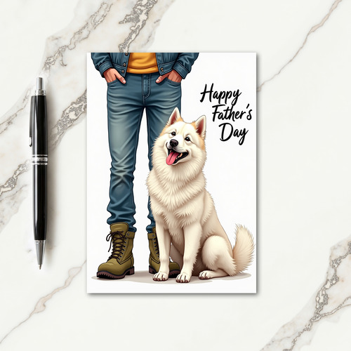 Denim Dad Fathers Day Card