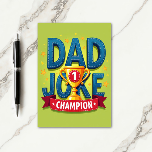 Denim Fathers Day Card