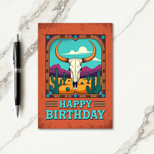 Desert Birthday Graphic Card