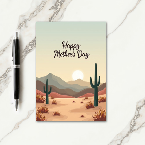 Desert Mothers Day Scene Card