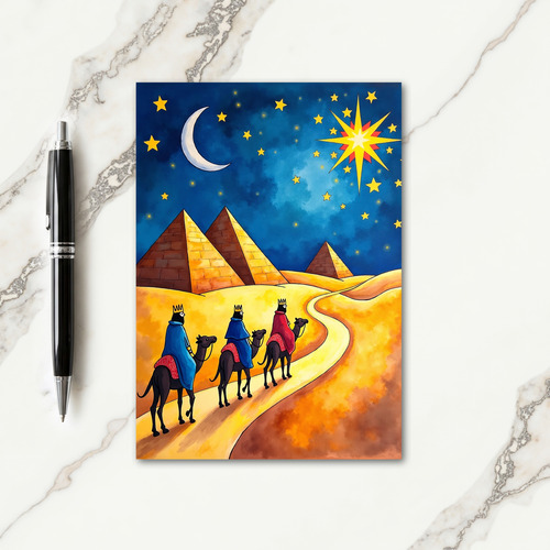Desert Star Christmas Card