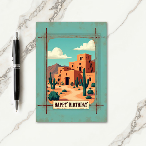 Desert Vista Birthday Card