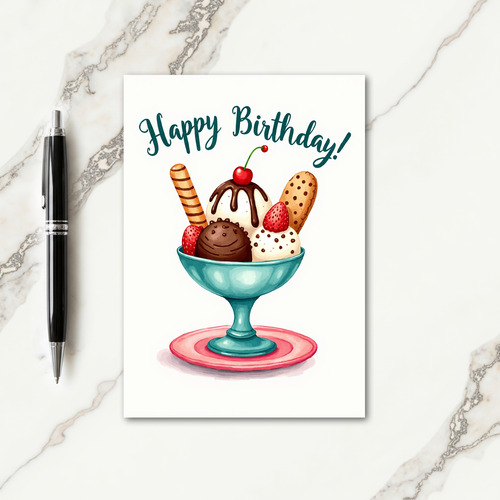 Dessert Delight Birthday Card