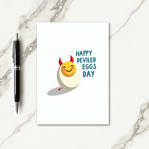 Deviled Egg Fun Day Card