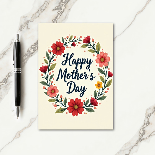Devoted Floral Mothers Day Card