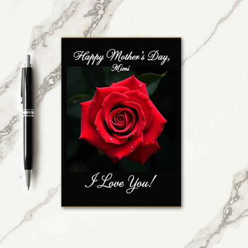 Dewdrop Mothers Day Love Card