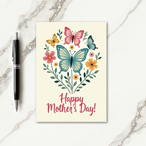 Diamond Floral Mothers Day Card