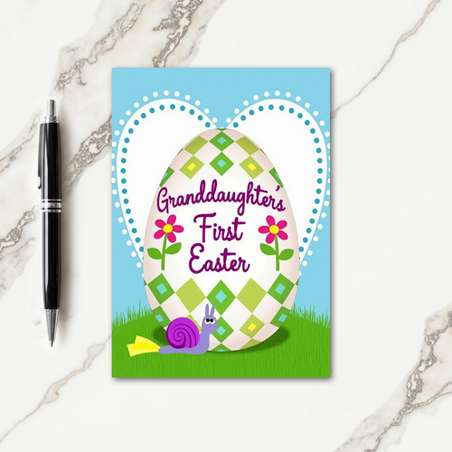 Diamond Granddaughter Easter Card