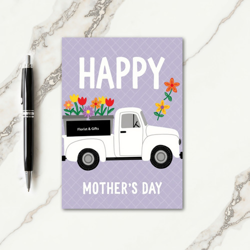 Diamond Grid Mothers Day Card