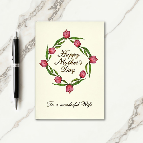 Diamond Wreath Mothers Day Card