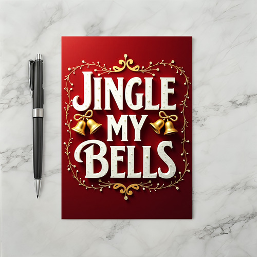 Dirty Jingle My Bells Naughty Christmas Card