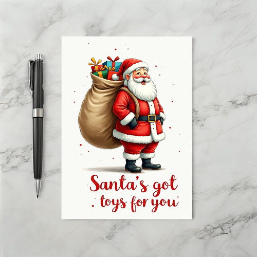 Dirty Santa Christmas Card Toys For You Joke