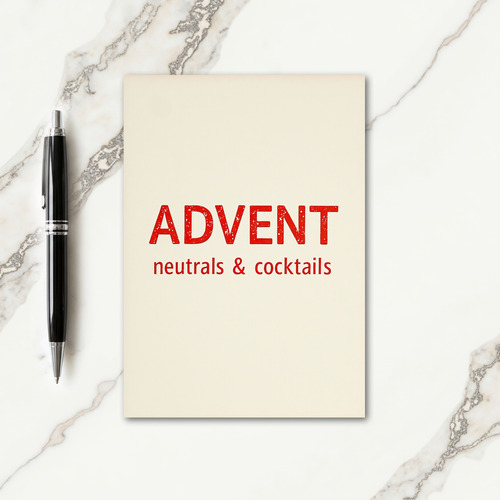 Distressed Advent Christmas Card