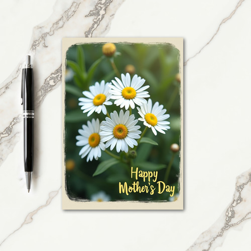 Distressed Floral Pattern Card