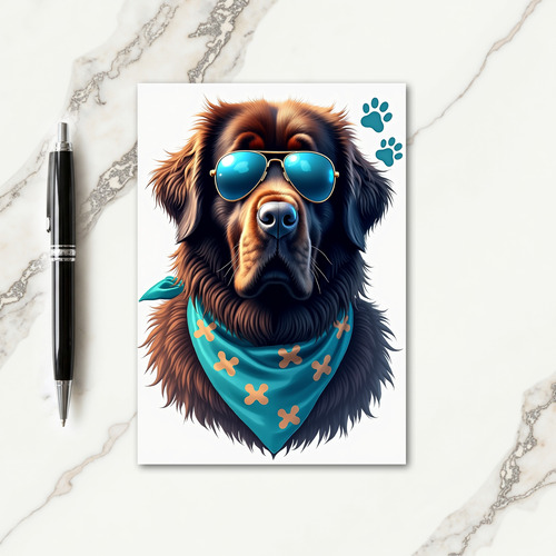 Dog Aviator Fathers Day Card
