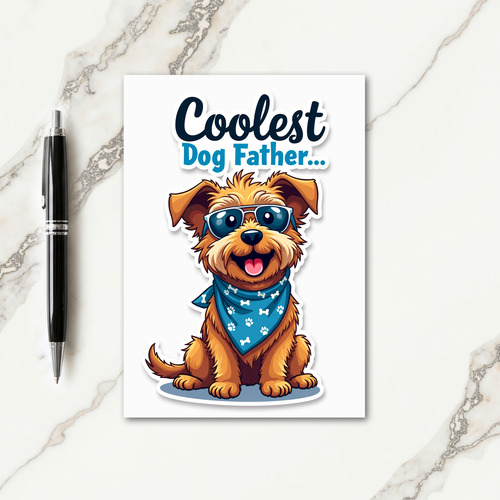 Dog Dad Affection Card