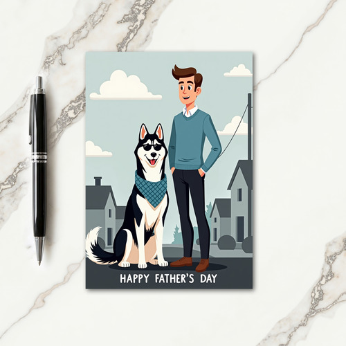 Dog Dads Day Graphic Card