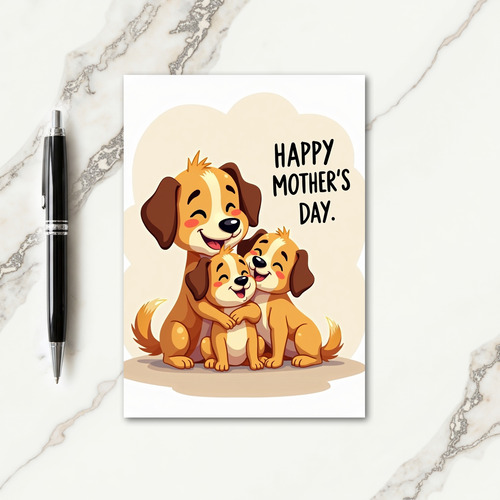 Dog Family Mothers Day Card