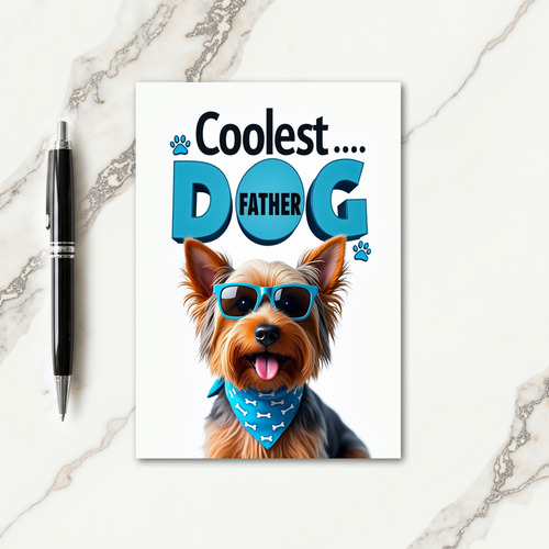 Dog Father Fun Shades Card