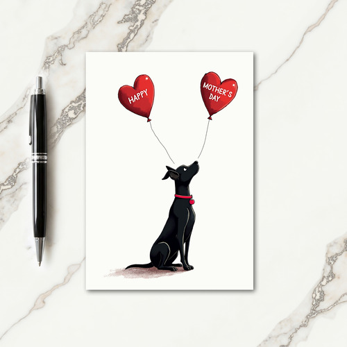 Dog Hearts Mothers Day Card