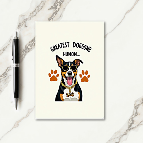 Dog Humom Illustration Card