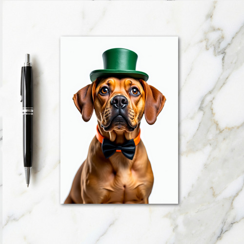 Dog In A Hat Awesome Card