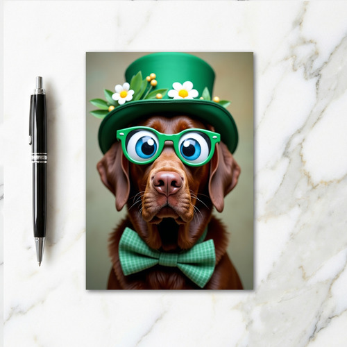 Dog In Hat Fun Time Card