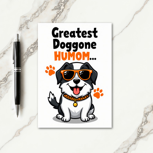 Dog Loves You Mothers Day Card