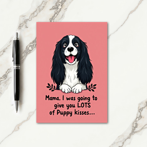 Dog Mama Lots Of Kisses Card