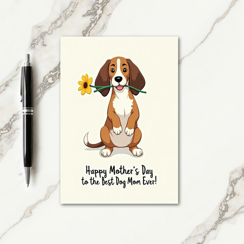 Dog Mom Floral Gift Card
